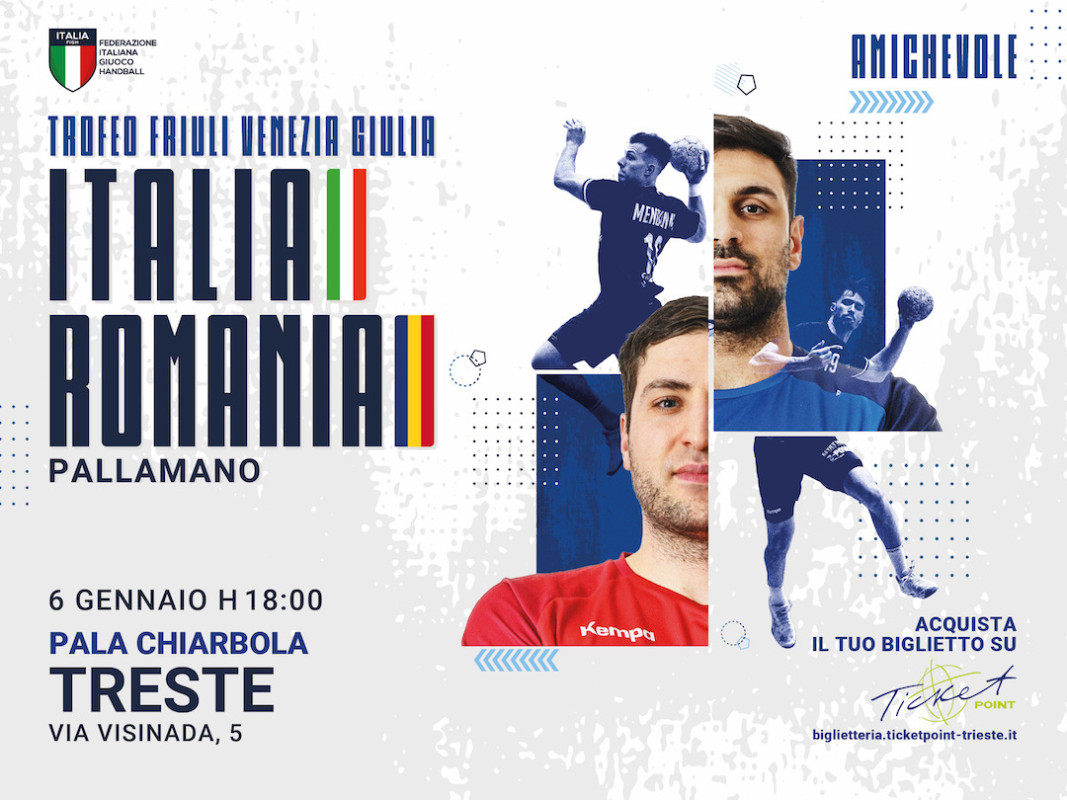 PALLAMANO - Trieste riabbraccia la Nazionale: Italia–Romania verso EURO 2026