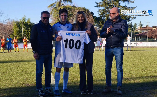 Il Teor vince nel recupero, ma la serata è dedicata a Riccardo e alle sue 100 gare in biancoazzurro